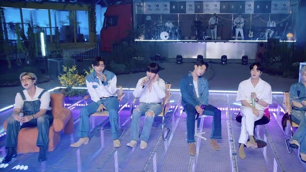 During BTS' first-ever BBC Radio 1 Live Lounge appearance, the group covered Diddy and Faith Evans' "I'll Be Missing You" and performed a couple originals.