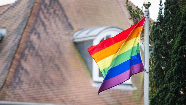 A South Florida couple was forced to pay a $50 daily fine by a homeowner's association for displaying a small gay pride flag in the front yard of their home.