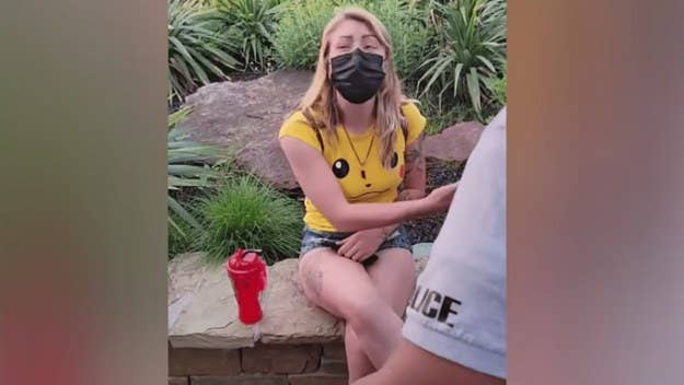 Bailey Breedlove shared a video of an encounter with security to both TikTok and Facebook, and says that an officer approached her over her short length. 