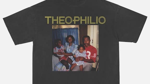 The collaborative collection, dubbed Family Portrait II, allows customers to personalize Theophilio T-shirts with their own family portraits.