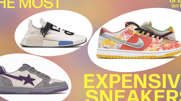 From the Trophy Room x Air Jordan 1 to the Bad Bunny x Adidas Forum Low, these are the most valuable & expensive sneakers of 2021 (so far) presented by Complex.