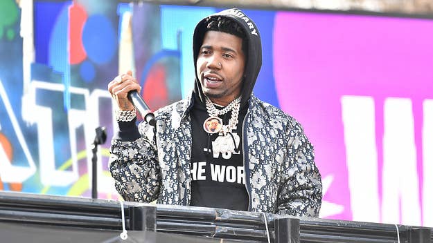 YFN Lucci and several others were hit with a 105-count racketeering indictment a few weeks back. The rapper has since surrendered to authorities.