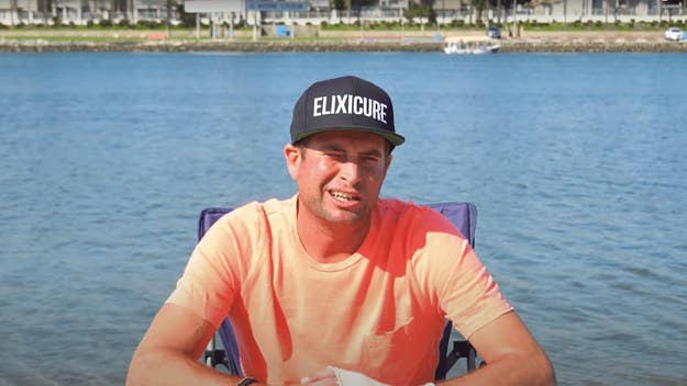 'Jackass' star Sean McInerney got emotional on camera when telling the story of how he almost died after getting bit by a shark doing a recent stunt.