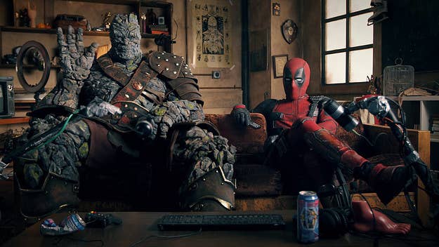 Deadpool made an unexpected Marvel Cinematic Universe debut alongside 'Thor: Ragnarok's' Korg in a cross-promotion for Ryan Reynolds' upcoming movie 'Free Guy.'