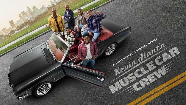 Kevin Hart and Motortrend have linked up for a new series, 'Kevin Hart's Muscle Car Crew', which premieres on July 2. Here's our exclusive look at the show.