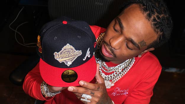 Quavo talks Atlanta Braves fitted collab with Lids, calls ‘Culture 3’ ‘the greatest album of this year,’ shuts down critics who say Migos fell off, and more.