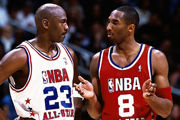 Kobe Bryant with Michael Jordan