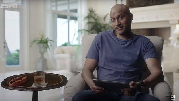 Saturday Night Live's latest episode turned to the 2020 ESPN documentary 'The Last Dance' for comedy with host Keegan-Michael Key playing Jordan in a sketch.