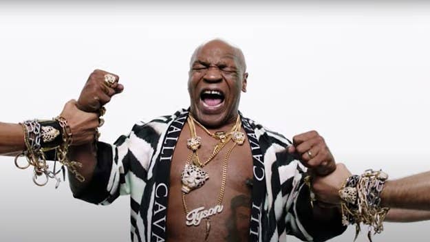 In a statement, creative director Fausto Puglisi described Mike Tyson as one of the "last living pop icons" who embodies the American Dream.