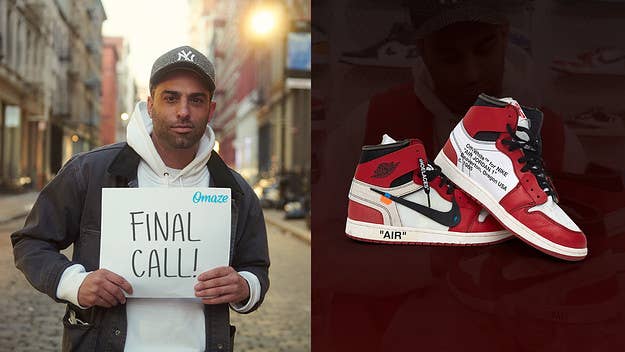 The window is closing on your chance to potentially score a pair of Off-White x Air Jordan Chicago 1s and $15,000 in cash to put toward the latest drops.