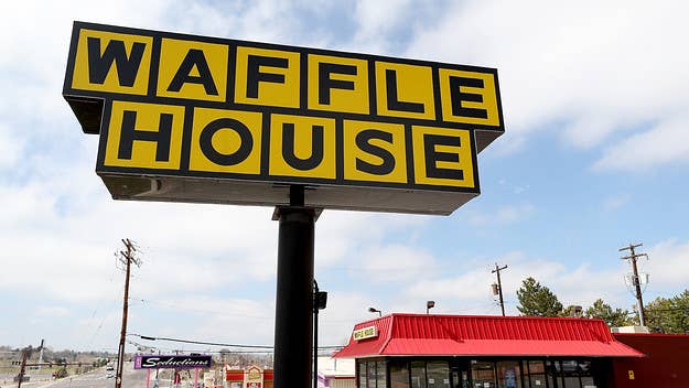 After losing a final fantasy league bet, a Mississippi man had to spend 24 hours in a Waffle House. He ended up being there for 15 hours and ate 9 waffles.