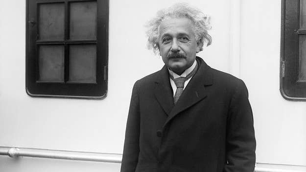A handwritten letter from theoretical physicist Albert Einstein featuring his famous E = mc2 equation has sold for over $1.2 million at an auction.