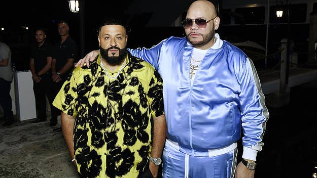 During an appearance on the latest episode of 'Drink Champs,' Fat Joe gave DJ Khaled his flowers, crowning him the "Quincy Jones of Hip-Hop right now."