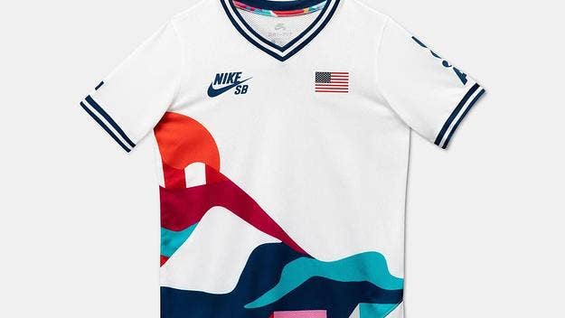 Nike SB taps artist and former professional skateboarder Piet Parra to create federation kits for the United States, Japan, France, and Brazil at the Olympics.
