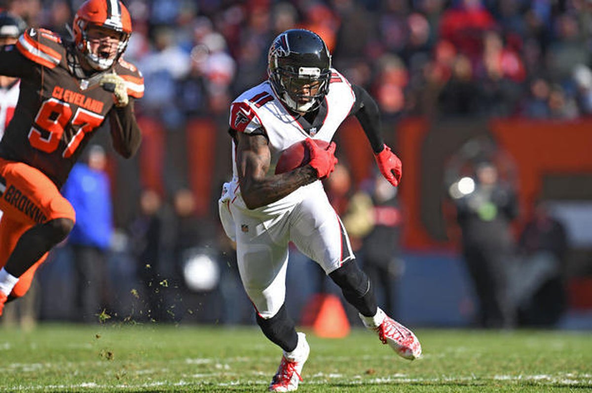 Julio Jones Signed Falcons 50th Anniversary Game-Used Jersey