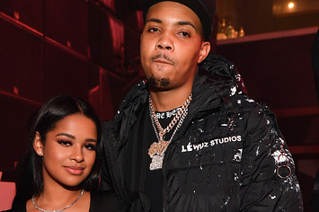 G Herbo and Taina Williams attend the All Black Birthday Celebration