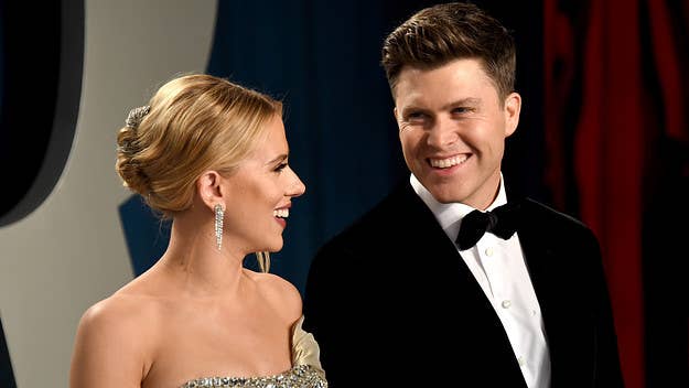 The 'Black Widow' star is reportedly expecting her second baby. It will be the first for her husband, 'Saturday Night Live' co-head writer Colin Jost.