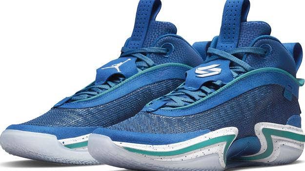 Luka Doncic's brand new 'LD77' logo adorns his Player Exclusive colorway of the Air Jordan 36, which appears to be in line for a 2021 release. Click for more.