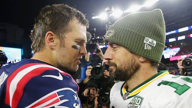 Tom Brady added the title of meme-lord to his resume, when he playfully fired off a series of internet-ready jabs at Aaron Rodgers ahead of 'The Match.'