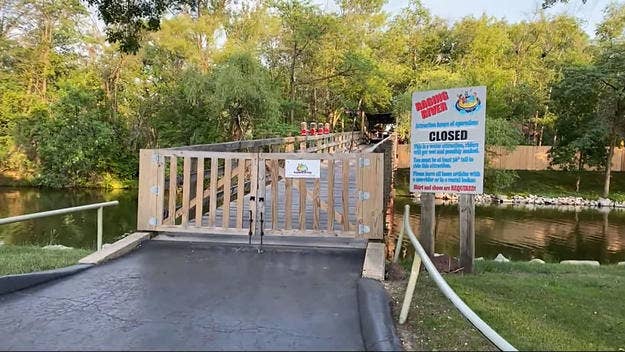 An 11-year-old child died and three other people were injured after a water ride raft flipped over at an Iowa amusement park over the weekend.