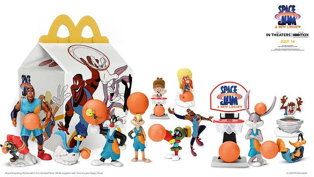 McDonald's has revealed the 'Space Jam: A New Legacy' Happy Meal, which includes collectible toy versions of your favorite Looney Tunes characters.