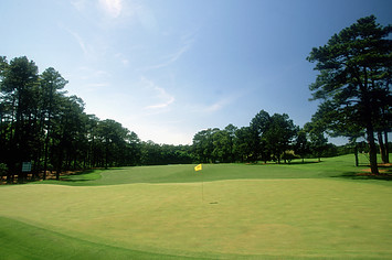 General view of the 14th green taken during the 1997 US Masters.
