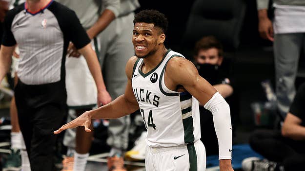 CJ McCollum took to Twitter to seemingly shade Giannis Antetokounmpo's Game 5 performance against the Nets by calling him out for not guarding Kevin Durant. 