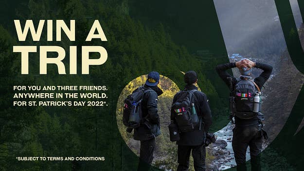 Jameson is giving you and three friends the chance to win a trip anywhere in the world for St Patrick’s Day 2022. Enter the competition now.