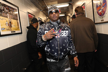 Cam'ron backstage at D'usse Palooza at Barclays Center