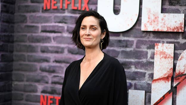 Carrie-Anne Moss, best known for playing Trinity in 'The Matrix,' said she was offered a film role as a grandmother the moment she turned 40.