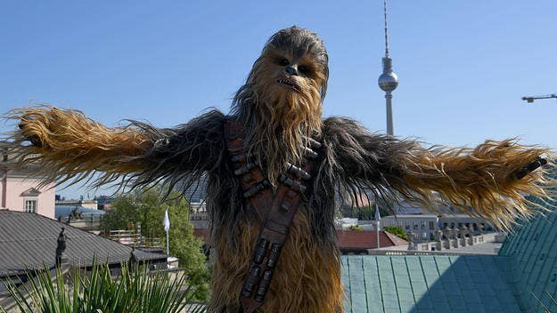 A man who wore a Chewbacca costume during an alleged stabbing that took place after an argument on Saturday is being sought by the New Orleans police.