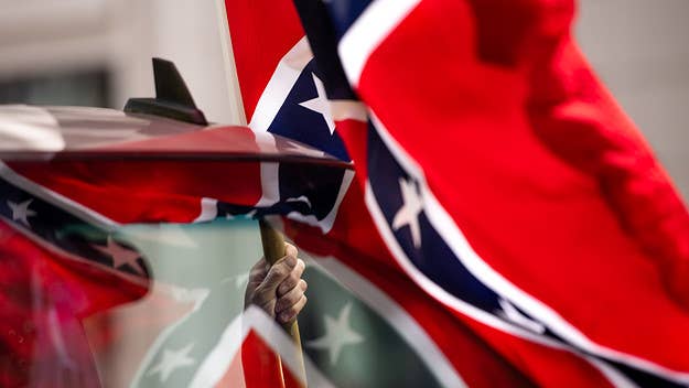 An adult man shared a video of himself on TikTok getting embarrassed by a 12-year-old who questioned why he hangs a Confederate flag on his porch.