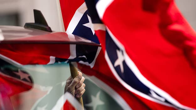 An adult man shared a video of himself on TikTok getting embarrassed by a 12-year-old who questioned why he hangs a Confederate flag on his porch.