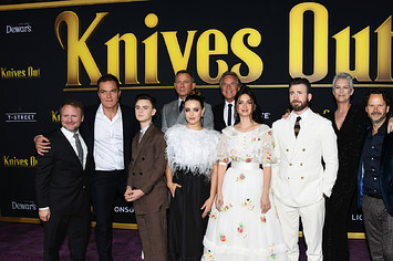 Rian Johnson, Daniel Craig, and cast attend premiere of "Knives Out."