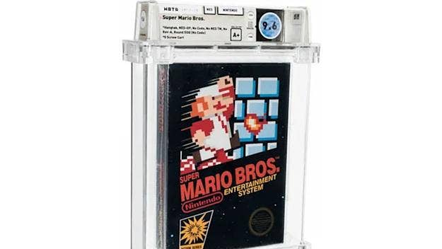 An unopened copy of the 1985 Nintendo classic Super Mario Bros. sold for $660,000 in an online auction Friday, shattering the previous $156,000 auction record.
