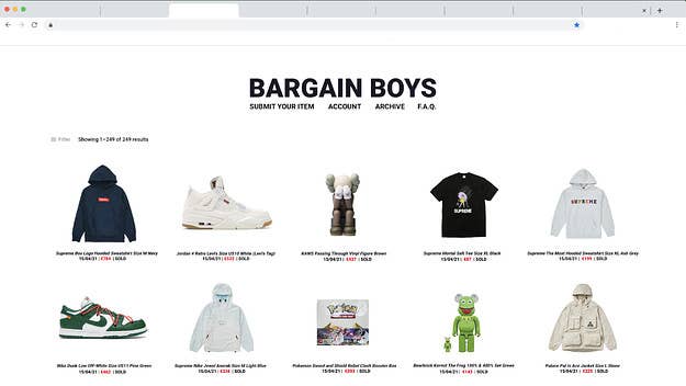 With more eyes than ever fixated on drops during lockdown, Bargain Boys is helping users cop rare pieces of streetwear via their online auction platform.