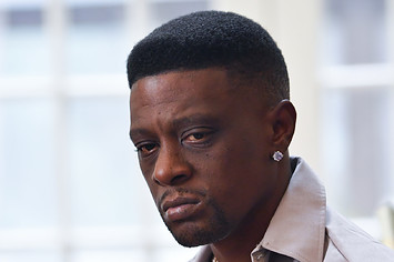 Rapper Lil Boosie on the set of the music Video "Shottas" at Private Residence