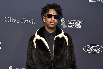 21 Savage attends the Pre-GRAMMY Gala and GRAMMY Salute