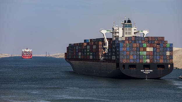 On Tuesday, a traffic jam piled up in the Suez Canal, one of the world's busiest waterways, because a giant container ship called the Ever Given got stuck.