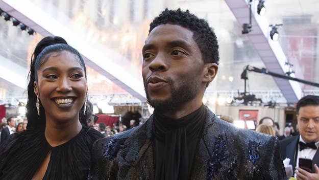 Chadwick Boseman's widow, Taylor Simone Ledward, accepted his NAACP Image Award and urged the Black community to get screened for colon cancer.