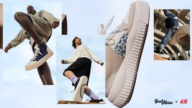 H&M Collaborates with Good News on this new sustainable sneaker capsule collection for spring 2021.