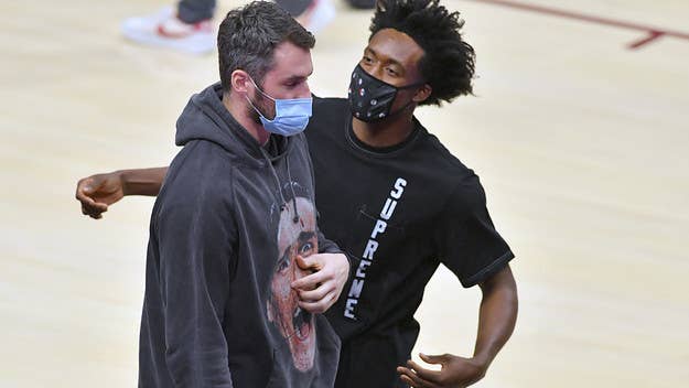 Collin Sexton has since unliked a tweet where Kevin Love's $120 million contract with the Cavaliers was referred to as the "heist of the century."