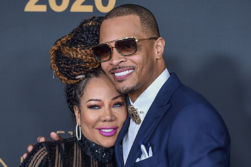 Tameka "Tiny" Cottle and T.I. attend the 51st NAACP Image Awards
