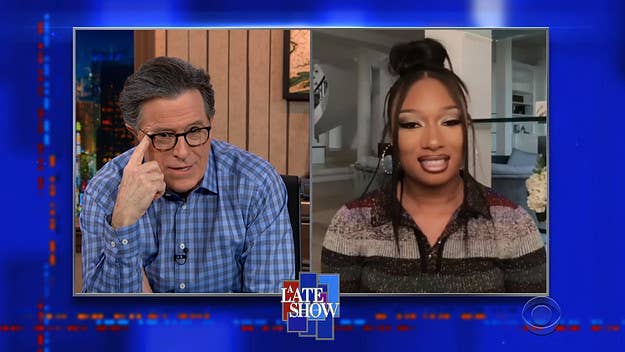 In an interview with Stephen Colbert on the 'Late Show,' Megan Thee Stallion compared the advice she's received from her famous friends Jay-Z and Beyoncé.