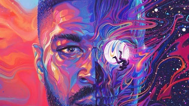 As Kid Cudi brings the decade-strong 'Man on the Moon' trilogy to a close with his new album, we spoke with the artist behind the cover: Sam Spratt.