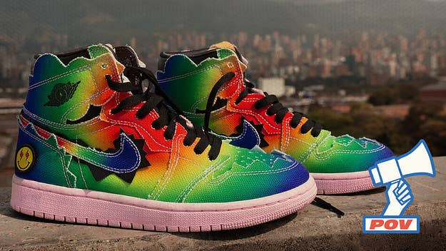 J Balvin is breaking sneaker barriers with his "Colores y Vibras" AJ1 release. Here's why the collaboration is important for Latinx culture.