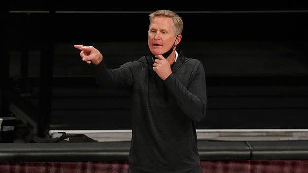 Golden State Warriors coach Steve Kerr doesn't appear to be a fan of Drake's infamous courtside antics, and has revealed he once fined him $500.