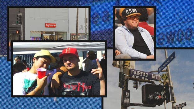 The history of streetwear on Los Angeles' Fairfax Avenue, where brands including Huf, Diamond, Supreme, and Alife set up shop, as told by those who lived it.