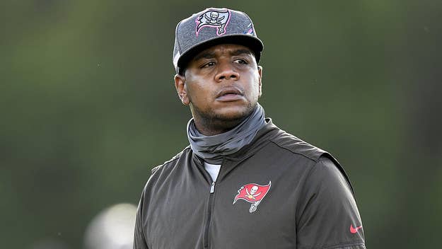 During a Super Bowl postgame press conference, a reporter appeared to confuse offensive coordinator Byron Leftwich with defensive coordinator Todd Bowles. 