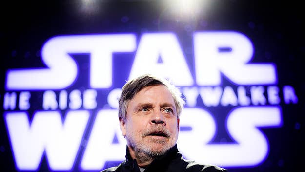 The actor who played Luke Skywalker jokingly asked if the Space Force could be sued for using ideas from 'Star Wars,' 'Star Trek' and the Marvel universe.